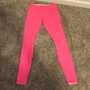 Lululemon pink reversible leggings